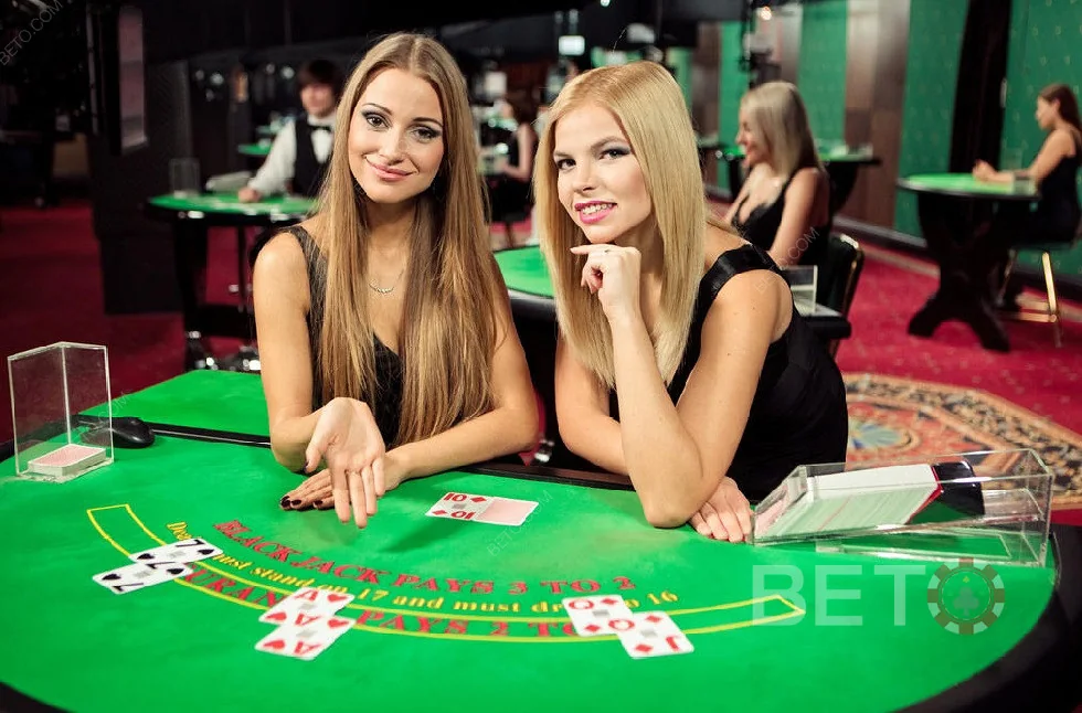 Tampilan permainan dealer live pada perangkat seluler