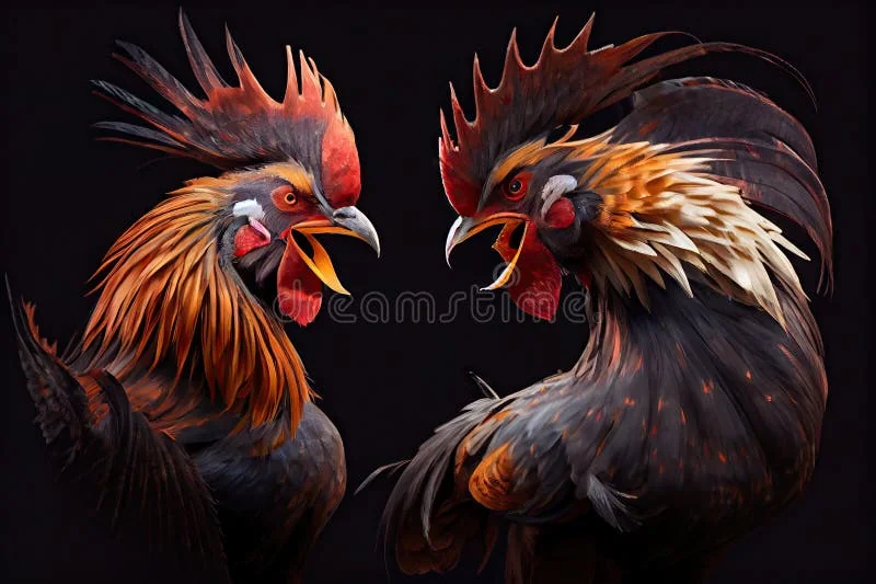 Ilustrasi suasana permainan meja dengan nuansa kasino